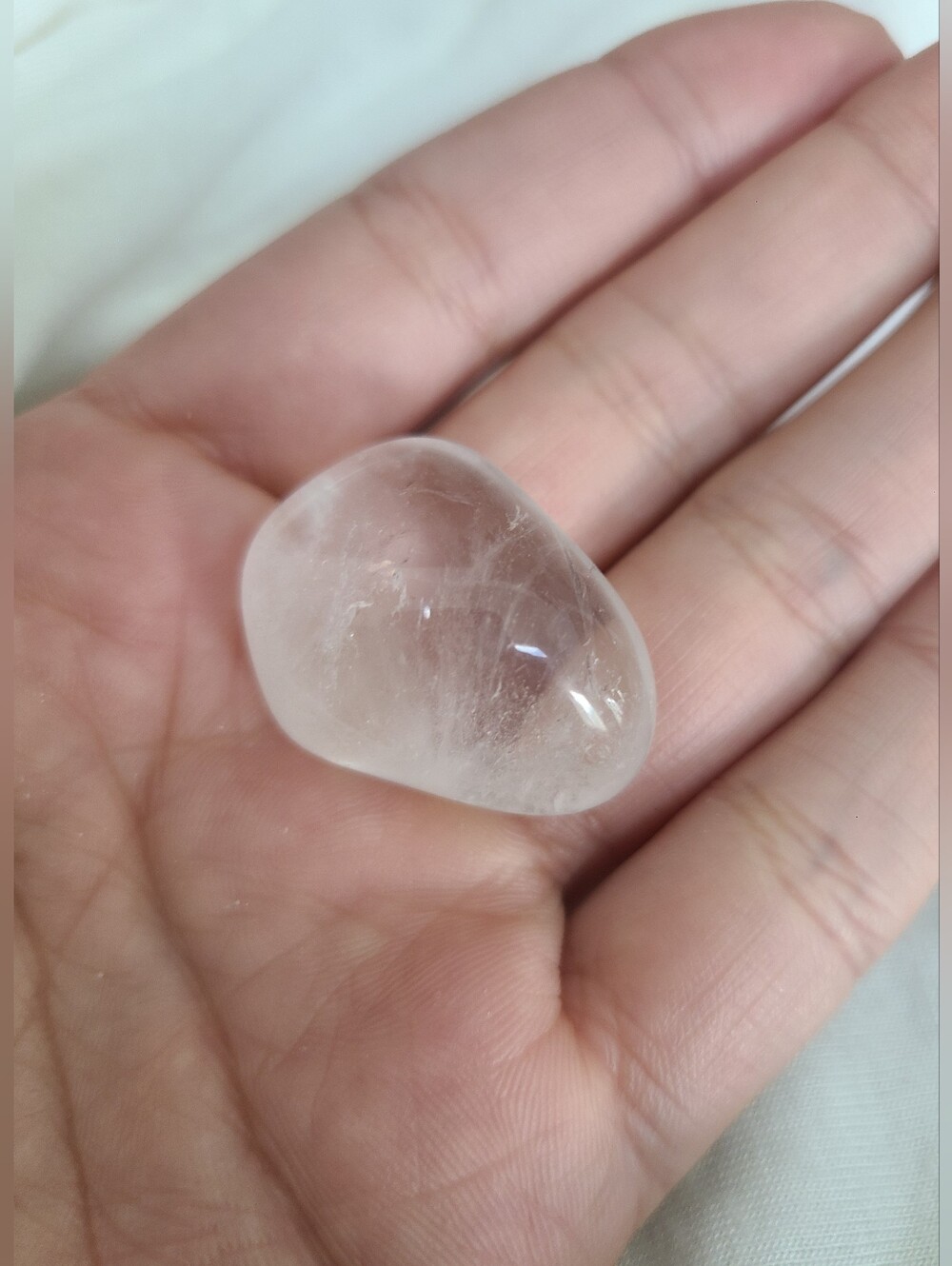 Clear Quartz Tumbled Gemstone - Polished Crystal for Jewelry and Healing